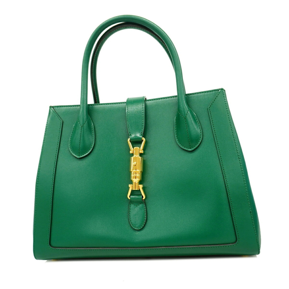 Gucci New Jackie handbag, 649016, leather, green, women's.
